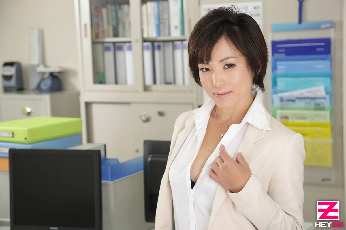 A Kinky Female Boss Exposed with a Vibrator Still Inside...
