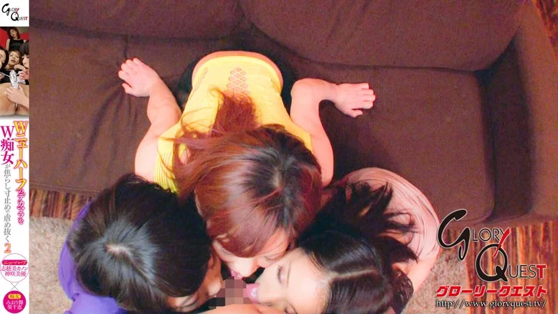 WニューハーフのデカマラをW痴女が焦らし寸止めで虐め抜く 2