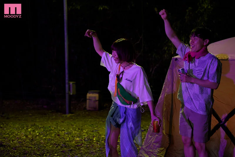 One Woman, Two Men at an Outdoor Festival: Jealousy, Love, Sweat, and a Creampie inside the Tent