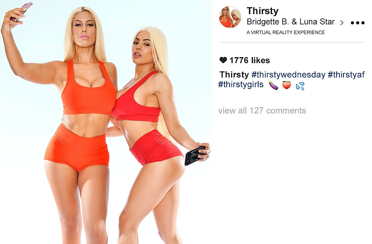 Bridgette B.がジムではみ出しマンコを見せながらセックスするVRポルノ