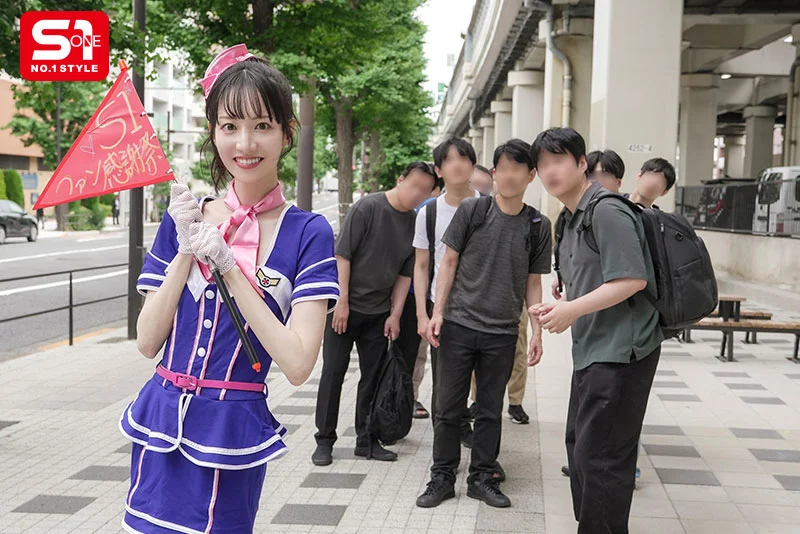 满足偶像时代老粉的所有梦想！石田佳莲卖力伺候19根肉棒的感恩榨精乱交见面会