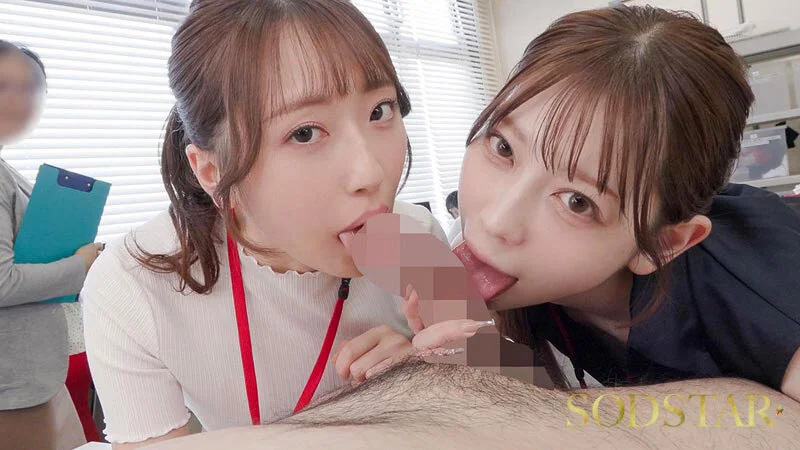【特典版】SODSTAR新人天神羽衣与Rui Ichimiya体验一天SOD女员工，工作中被大肉棒男演员反复直接插入，羞耻到脸红不停！